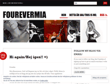 Tablet Screenshot of fourevermia.wordpress.com