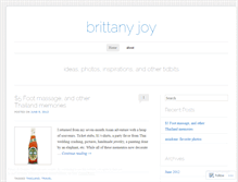 Tablet Screenshot of brittanyjoyjack.wordpress.com