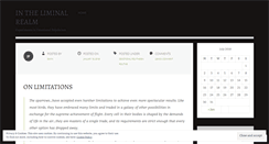 Desktop Screenshot of liminalrealm.wordpress.com