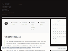 Tablet Screenshot of liminalrealm.wordpress.com