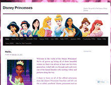 Tablet Screenshot of disneyfemales.wordpress.com