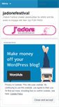 Mobile Screenshot of jadorefestival.wordpress.com
