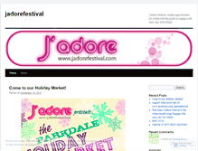Tablet Screenshot of jadorefestival.wordpress.com