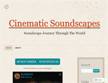 Tablet Screenshot of cinematicsoundscapes.wordpress.com