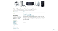Desktop Screenshot of collegegamers.wordpress.com