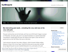 Tablet Screenshot of kurtmayne.wordpress.com