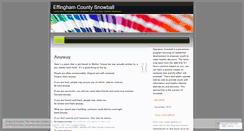 Desktop Screenshot of effinghamsnowball.wordpress.com