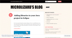 Desktop Screenshot of microlizard.wordpress.com