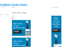 Tablet Screenshot of centrounion.wordpress.com