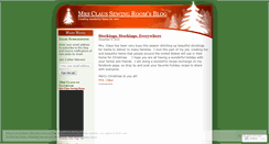 Desktop Screenshot of mrsclaussewingroom.wordpress.com