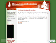 Tablet Screenshot of mrsclaussewingroom.wordpress.com