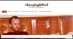 Desktop Screenshot of keepingitpeel.wordpress.com