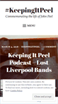 Mobile Screenshot of keepingitpeel.wordpress.com