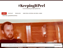 Tablet Screenshot of keepingitpeel.wordpress.com