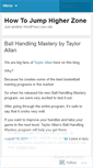 Mobile Screenshot of howtojumphigherzone.wordpress.com
