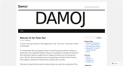Desktop Screenshot of damoj.wordpress.com