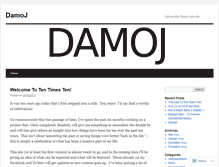 Tablet Screenshot of damoj.wordpress.com