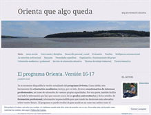 Tablet Screenshot of orientaquealgoqueda.wordpress.com