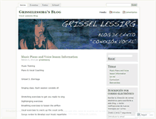 Tablet Screenshot of grisselessirg.wordpress.com