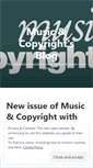 Mobile Screenshot of musicandcopyright.wordpress.com