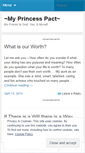 Mobile Screenshot of myprincesspact.wordpress.com