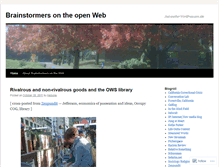 Tablet Screenshot of brainstormersontheweb.wordpress.com
