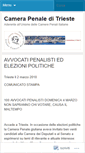 Mobile Screenshot of camerapenaleditrieste.wordpress.com