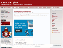 Tablet Screenshot of lavaknightsofcp.wordpress.com