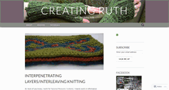 Desktop Screenshot of creatingruth.wordpress.com