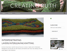 Tablet Screenshot of creatingruth.wordpress.com