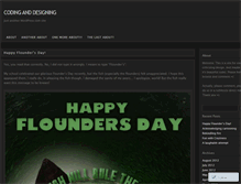 Tablet Screenshot of designingcoder.wordpress.com