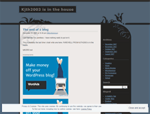 Tablet Screenshot of kjth2003.wordpress.com