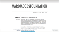 Desktop Screenshot of marcjacobsfoundation.wordpress.com