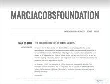 Tablet Screenshot of marcjacobsfoundation.wordpress.com