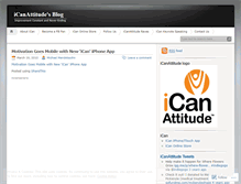 Tablet Screenshot of icanattitude.wordpress.com