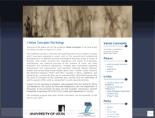 Tablet Screenshot of leedsvalueconcepts.wordpress.com