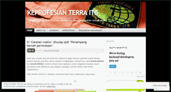 Desktop Screenshot of keprofesianterraitb.wordpress.com
