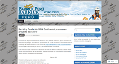 Desktop Screenshot of barrickperu.wordpress.com