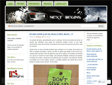 Tablet Screenshot of nextbegins.wordpress.com