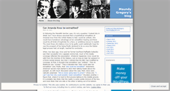 Desktop Screenshot of maundygregory.wordpress.com