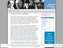 Tablet Screenshot of maundygregory.wordpress.com