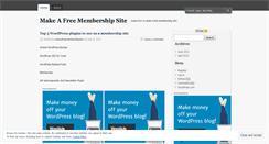 Desktop Screenshot of makeafreemembershipsite.wordpress.com