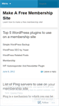 Mobile Screenshot of makeafreemembershipsite.wordpress.com