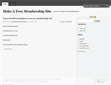 Tablet Screenshot of makeafreemembershipsite.wordpress.com