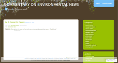 Desktop Screenshot of greencomments.wordpress.com