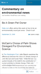 Mobile Screenshot of greencomments.wordpress.com