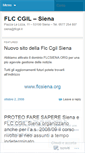 Mobile Screenshot of flcgilsiena.wordpress.com