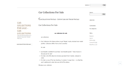 Desktop Screenshot of carcollectionsforsalekxb.wordpress.com