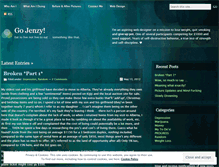 Tablet Screenshot of gojenzy.wordpress.com