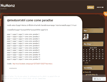 Tablet Screenshot of numonz.wordpress.com